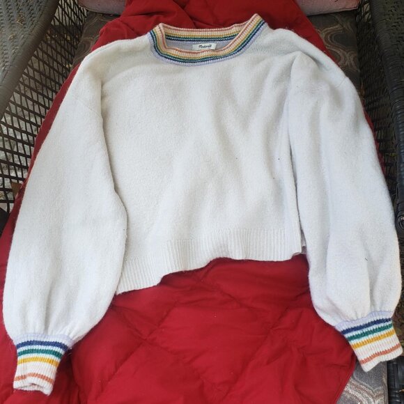 Madewell Sweater in cream - super soft and boxy - Picture 5 of 7